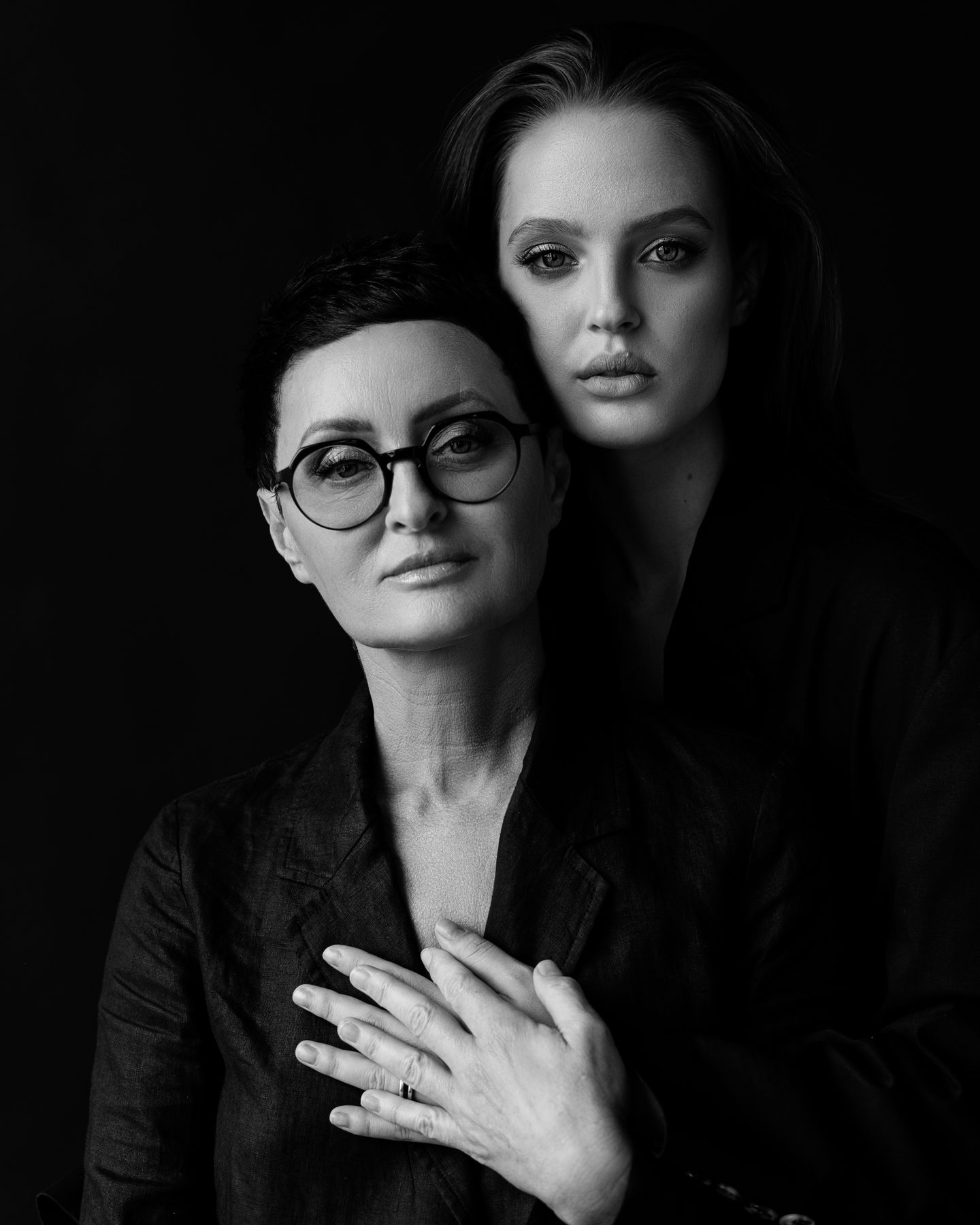 Соня, Ирина, папа Сережа РЕТУШЬ