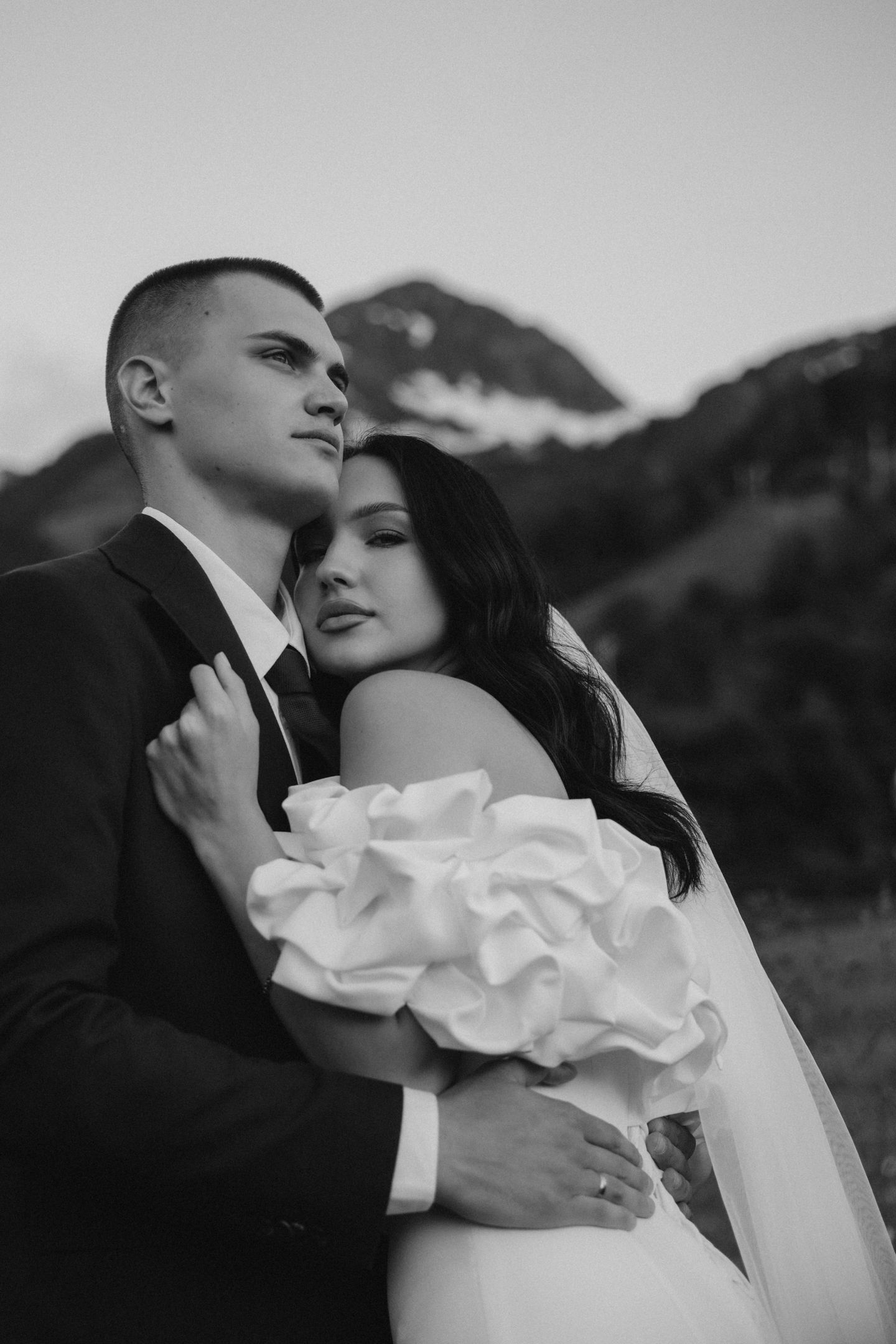 Wedding day in the mountains