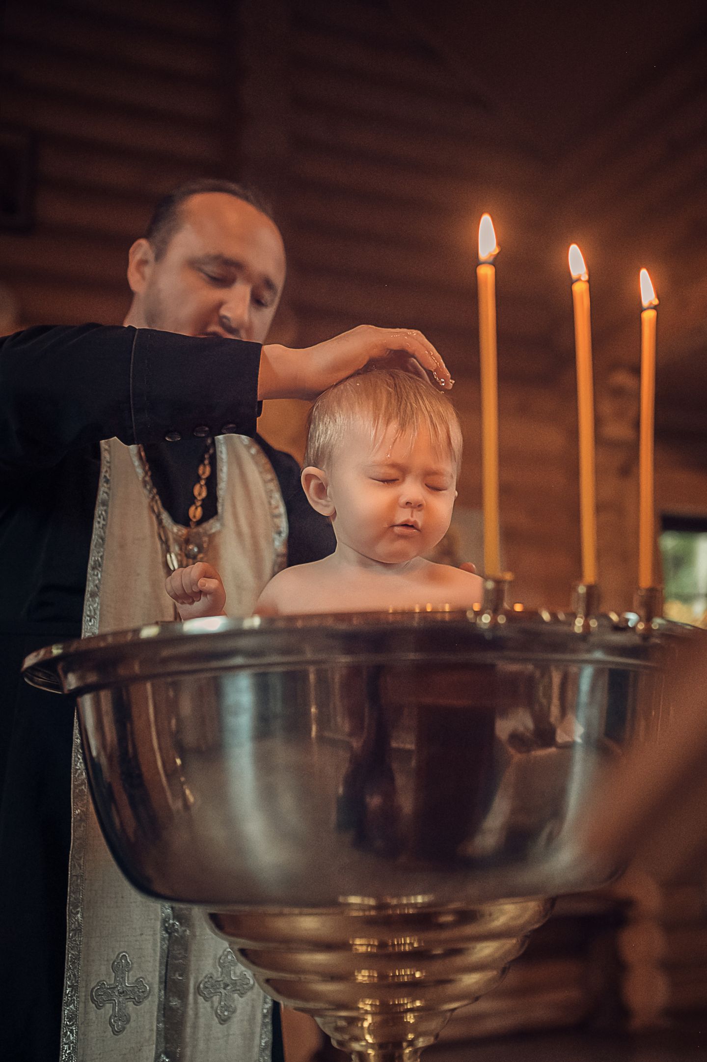 Храм Сергия Радонежского . Крещение