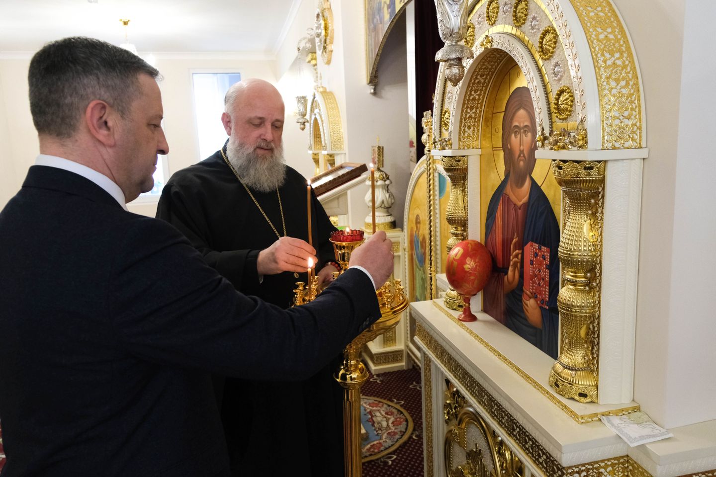 Пасхальная встреча в епархиальном управлении