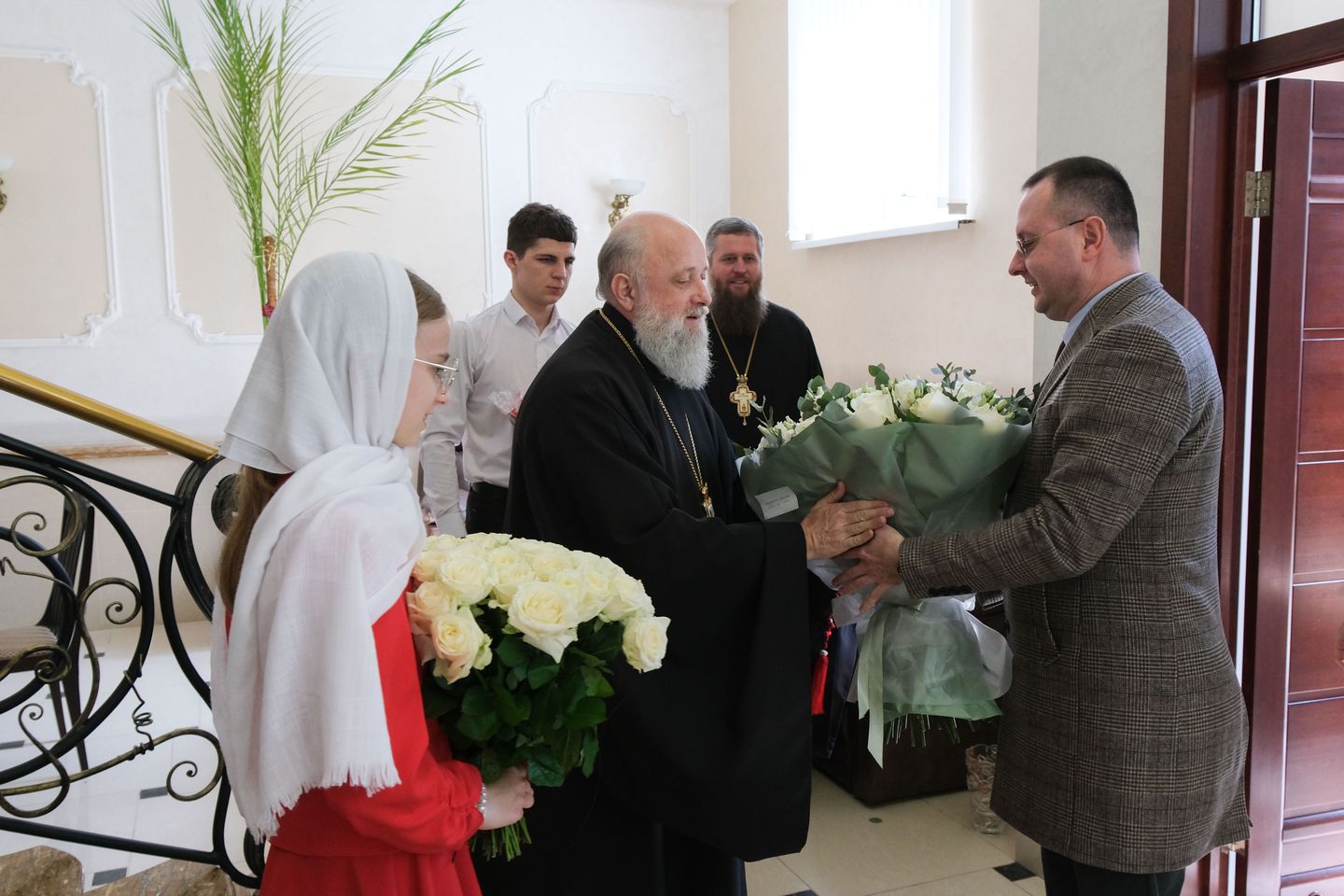 Пасхальная встреча в епархиальном управлении