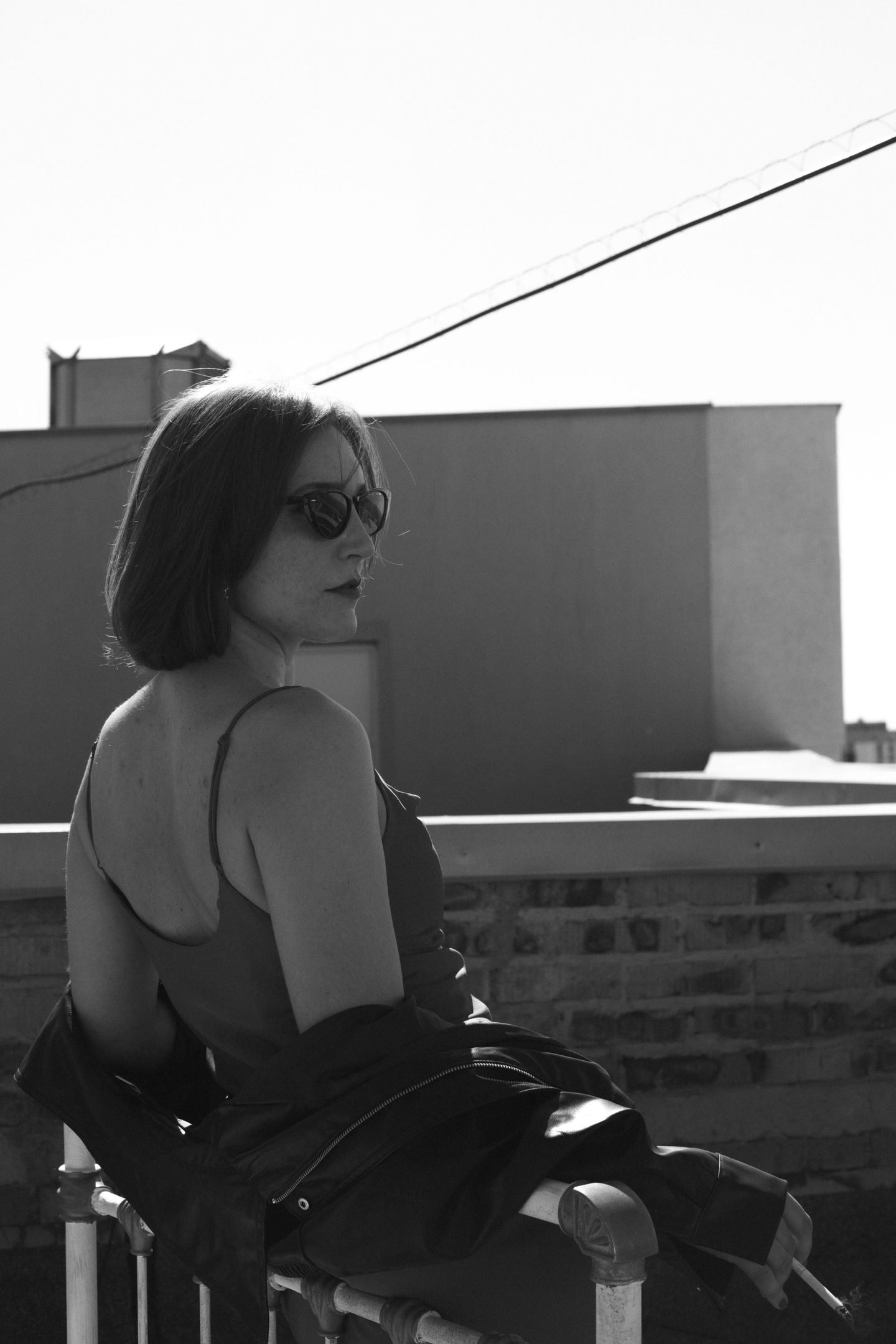 On the rooftop